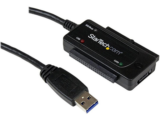 AGPTEK USB Disque Dur Adaptateur USB 3.0 vers IDE SATA, Cable USB 1m pour  2.5 3.5 IDE SATA HDD SSD, avec Adaptateur Alimentation Externe Prise en  Charge jusqu'à 4 to : 