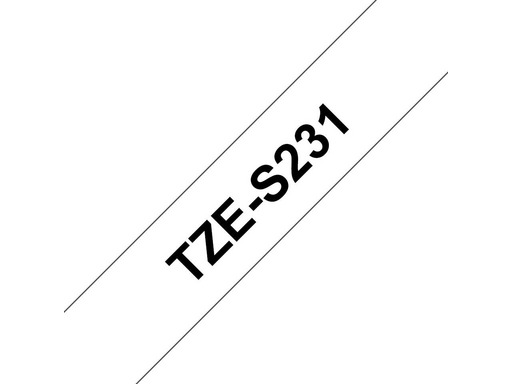 TZe-641, Ruban pour étiqueteuse Brother 8 m x 18 mm Noir sur Jaune